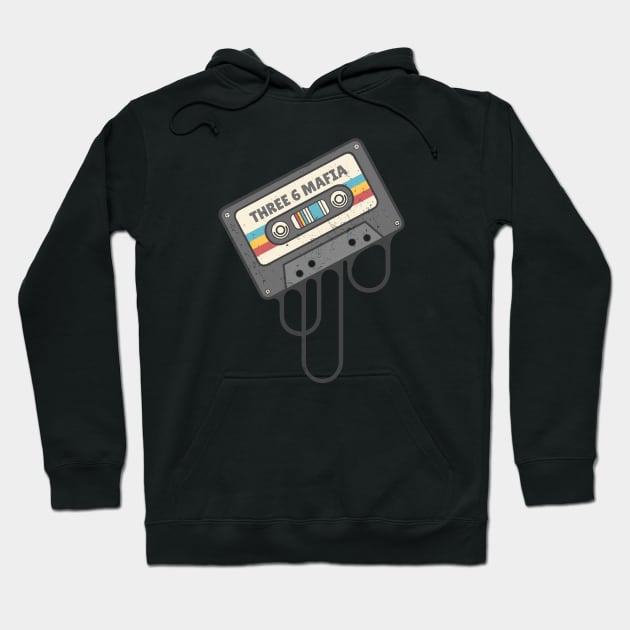 Three 6 Mafia  - Cassette Retro Hoodie by Arestration